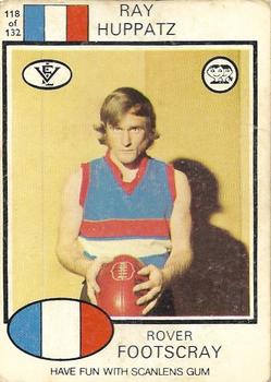 1975 Scanlens VFL #118 Ray Huppatz Front